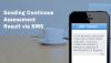 Send Student CA result via SMS